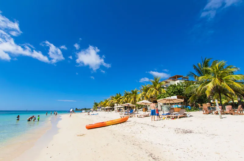 Vista aérea de las paradisíacas Islas de la Bahía